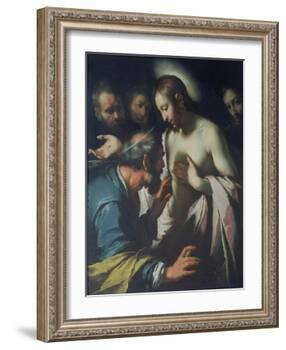 The Incredulity of St. Thomas-Bernardo Strozzi-Framed Giclee Print