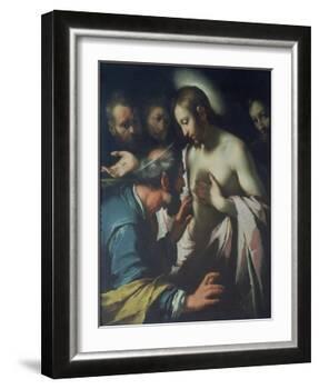 The Incredulity of St. Thomas-Bernardo Strozzi-Framed Giclee Print