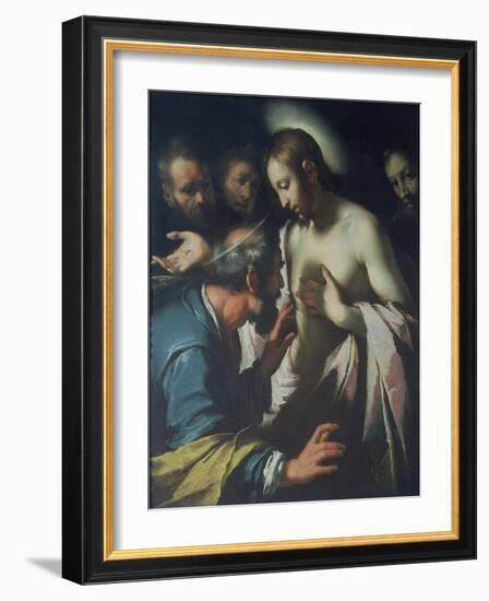 The Incredulity of St. Thomas-Bernardo Strozzi-Framed Giclee Print