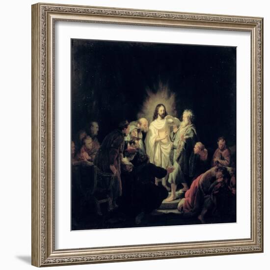 The Incredulity of St. Thomas-Rembrandt van Rijn-Framed Giclee Print