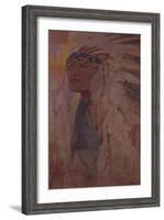 The Indian, 1904-Alphonse Mucha-Framed Giclee Print