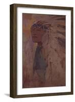 The Indian, 1904-Alphonse Mucha-Framed Giclee Print
