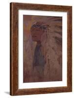 The Indian, 1904-Alphonse Mucha-Framed Giclee Print