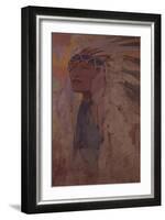 The Indian, 1904-Alphonse Mucha-Framed Giclee Print