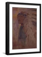 The Indian, 1904-Alphonse Mucha-Framed Giclee Print