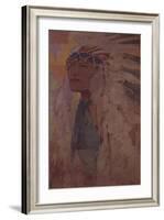 The Indian, 1904-Alphonse Mucha-Framed Giclee Print
