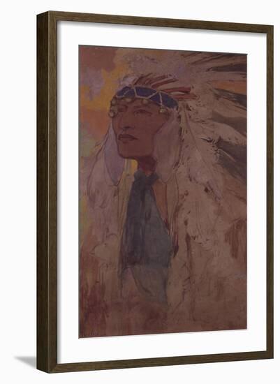 The Indian, 1904-Alphonse Mucha-Framed Giclee Print