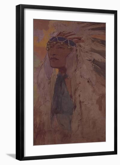 The Indian, 1904-Alphonse Mucha-Framed Giclee Print