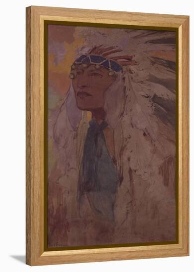 The Indian, 1904-Alphonse Mucha-Framed Premier Image Canvas