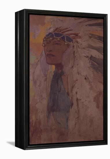 The Indian, 1904-Alphonse Mucha-Framed Premier Image Canvas