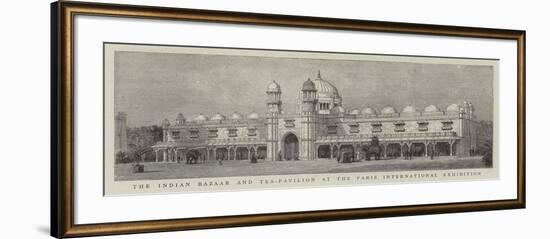 The Indian Bazaar and Tea-Pavilion at the Paris International Exhibition-null-Framed Giclee Print