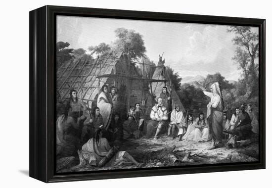 The Indian Council, C1847-Seth Eastman-Framed Premier Image Canvas