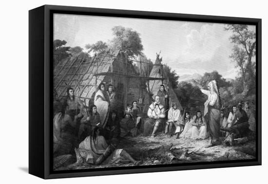 The Indian Council, C1847-Seth Eastman-Framed Premier Image Canvas