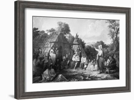 The Indian Council, C1847-Seth Eastman-Framed Giclee Print