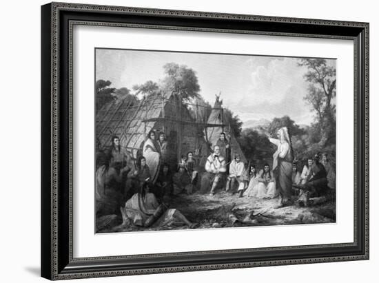 The Indian Council, C1847-Seth Eastman-Framed Giclee Print