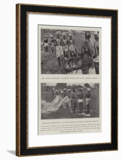 The Indian Drought-null-Framed Giclee Print