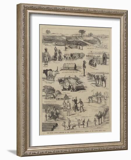 The Indian Famine, Sketches in the Affected Districts, by a Member of the Famine Relief Staff-null-Framed Giclee Print