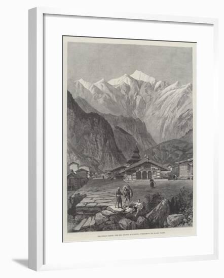 The Indian Famine, the Hill Station of Kasauli, Overlooking the Kalka Valley-null-Framed Giclee Print