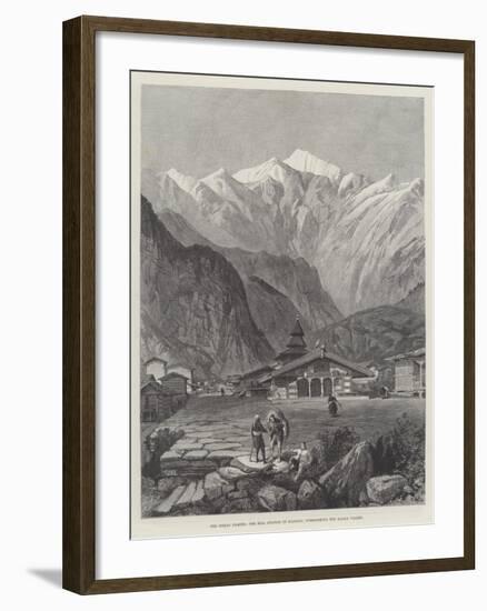 The Indian Famine, the Hill Station of Kasauli, Overlooking the Kalka Valley-null-Framed Giclee Print