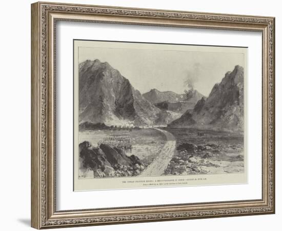 The Indian Frontier Rising, a Reconnaissance in Force, 23 August, Five Pm-William Heysham Overend-Framed Giclee Print