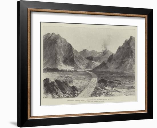 The Indian Frontier Rising, a Reconnaissance in Force, 23 August, Five Pm-William Heysham Overend-Framed Giclee Print