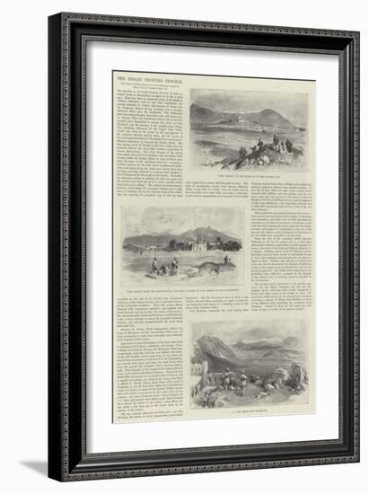 The Indian Frontier Trouble-William 'Crimea' Simpson-Framed Giclee Print