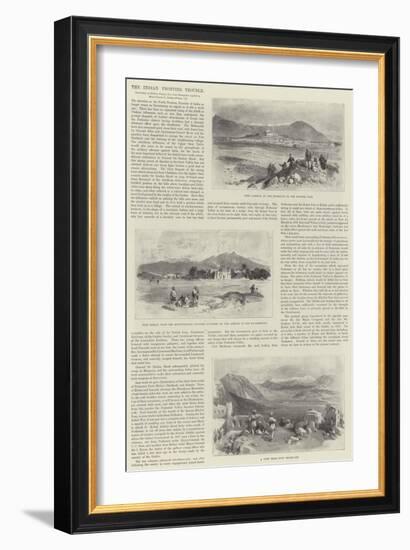 The Indian Frontier Trouble-William 'Crimea' Simpson-Framed Giclee Print