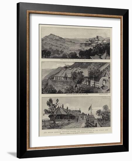 The Indian Frontier Troubles, Murree, the Head-Quarters of the Punjab Army-Frederick George Cotman-Framed Giclee Print