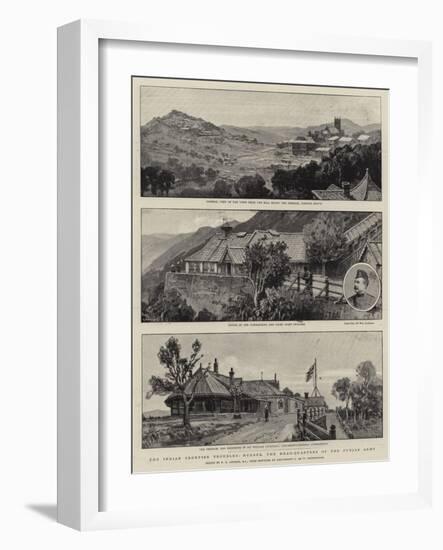 The Indian Frontier Troubles, Murree, the Head-Quarters of the Punjab Army-Frederick George Cotman-Framed Giclee Print