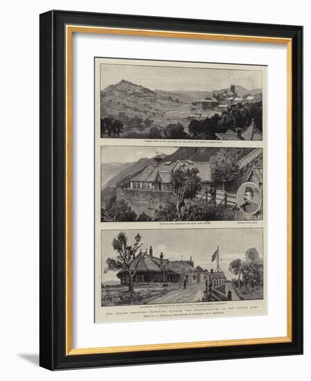 The Indian Frontier Troubles, Murree, the Head-Quarters of the Punjab Army-Frederick George Cotman-Framed Giclee Print