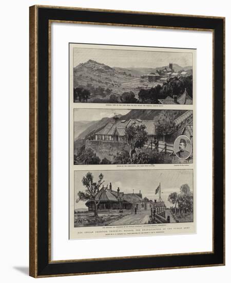 The Indian Frontier Troubles, Murree, the Head-Quarters of the Punjab Army-Frederick George Cotman-Framed Giclee Print