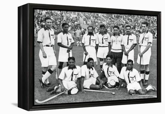 The Indian Hockey Team, Gold Medal Winners, Berlin Olympics, 1936-null-Framed Premier Image Canvas