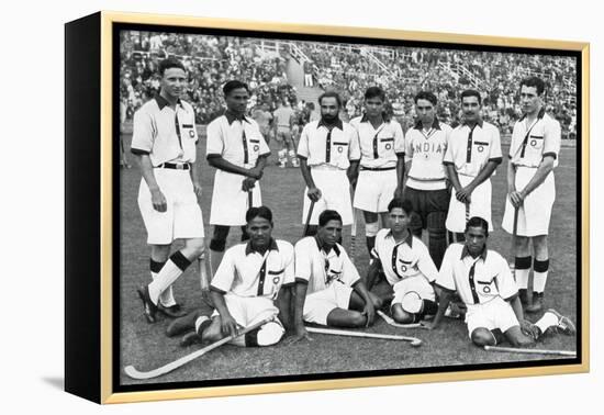 The Indian Hockey Team, Gold Medal Winners, Berlin Olympics, 1936-null-Framed Premier Image Canvas