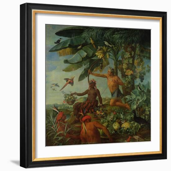 The Indian Hunter and Fisherman, 1741-Alexandre-Francois Desportes-Framed Giclee Print