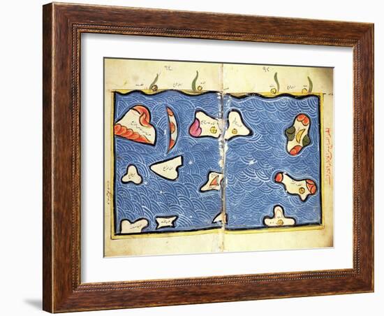 The Indian Ocean, from an Atlas-Abu Abdallah Muhammad Al-Idrisi-Framed Giclee Print