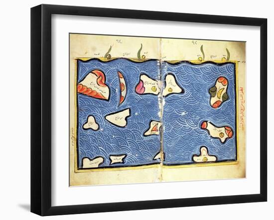 The Indian Ocean, from an Atlas-Abu Abdallah Muhammad Al-Idrisi-Framed Giclee Print