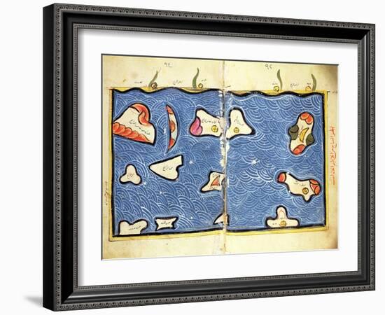 The Indian Ocean, from an Atlas-Abu Abdallah Muhammad Al-Idrisi-Framed Giclee Print