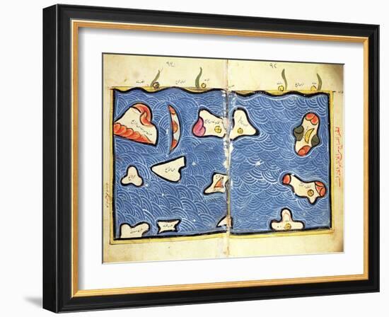 The Indian Ocean, from an Atlas-Abu Abdallah Muhammad Al-Idrisi-Framed Giclee Print