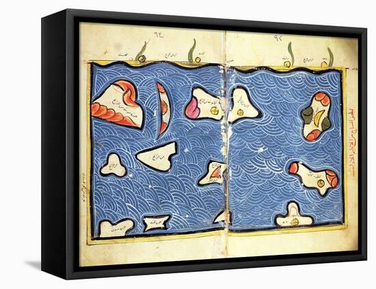 The Indian Ocean, from an Atlas-Abu Abdallah Muhammad Al-Idrisi-Framed Premier Image Canvas