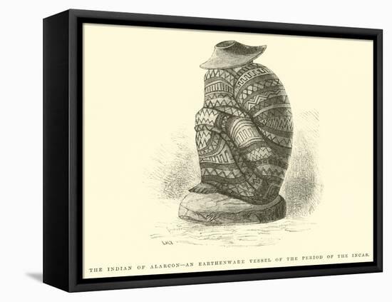 The Indian of Alarcon, an Earthenware Vessel of the Period of the Incas-Édouard Riou-Framed Premier Image Canvas