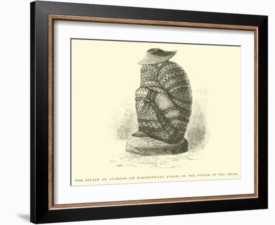 The Indian of Alarcon, an Earthenware Vessel of the Period of the Incas-Édouard Riou-Framed Giclee Print