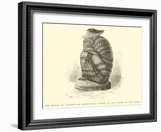 The Indian of Alarcon, an Earthenware Vessel of the Period of the Incas-Édouard Riou-Framed Giclee Print