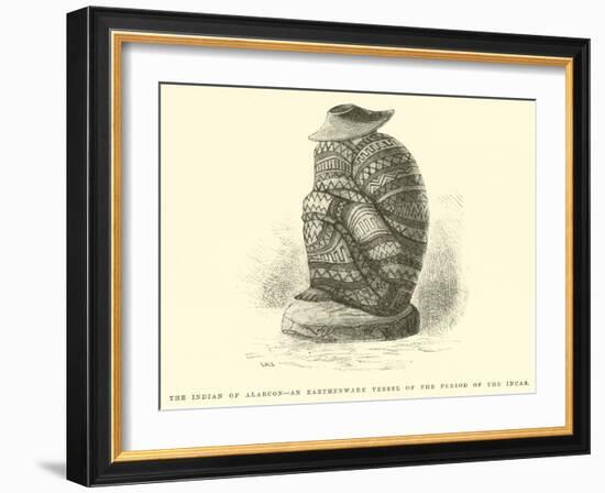 The Indian of Alarcon, an Earthenware Vessel of the Period of the Incas-Édouard Riou-Framed Giclee Print