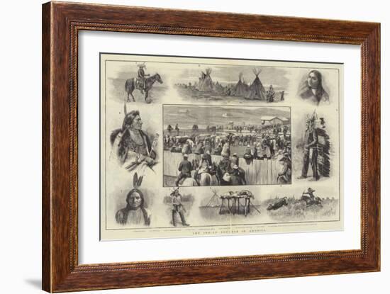 The Indian Trouble in America-Amedee Forestier-Framed Giclee Print