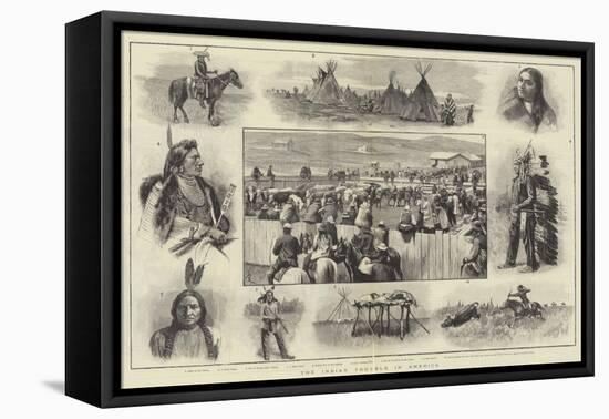 The Indian Trouble in America-Amedee Forestier-Framed Premier Image Canvas