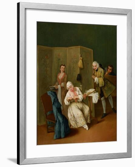 The Indiscreet Gentleman-Pietro Longhi-Framed Giclee Print