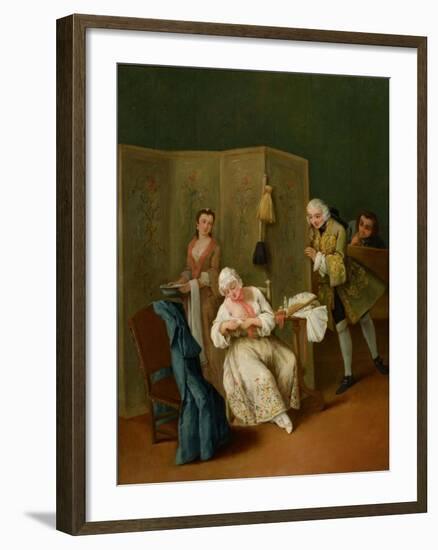 The Indiscreet Gentleman-Pietro Longhi-Framed Giclee Print