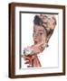The Indiscreet Widow - Saturday Evening Post "Leading Ladies", June 10, 1950 pg.38-Joe deMers-Framed Giclee Print