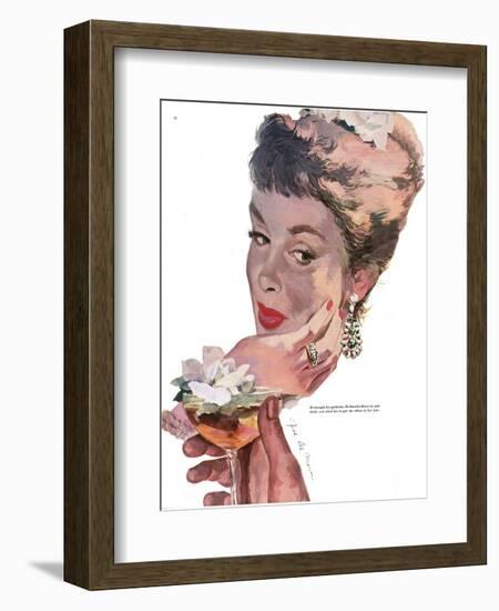 The Indiscreet Widow - Saturday Evening Post "Leading Ladies", June 10, 1950 pg.38-Joe deMers-Framed Giclee Print