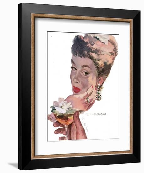 The Indiscreet Widow - Saturday Evening Post "Leading Ladies", June 10, 1950 pg.38-Joe deMers-Framed Giclee Print